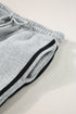 Side Striped Round Neck Top and Pants Active Set - Odaingerous